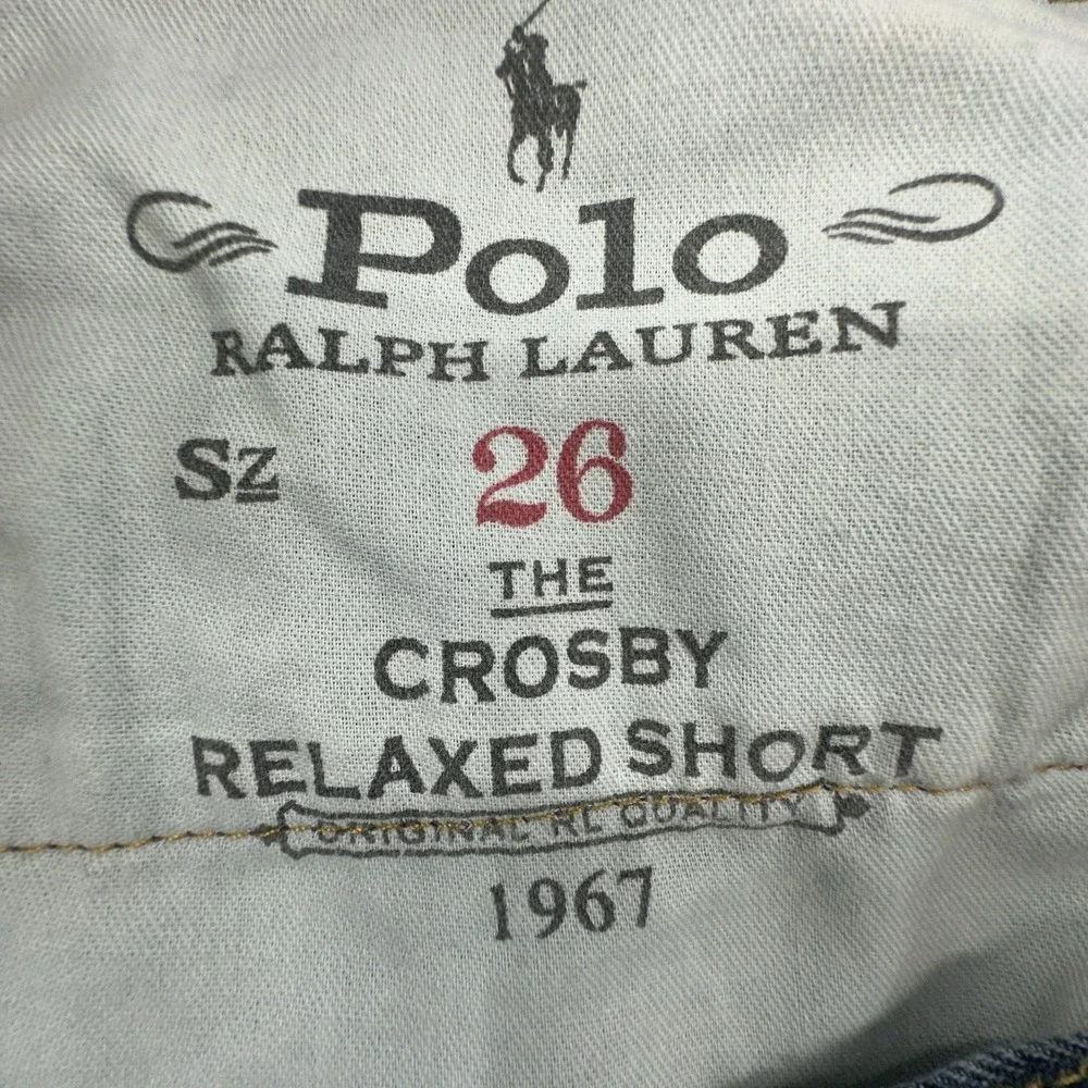 Polo Ralph Lauren The Crosby Relaxed‎ Distressed Vintage Denim Shorts Women's 26